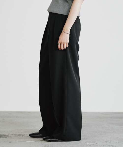 WYM LIDNM スラックス SEMI WIDE STRAIGHT CLASSIC SLACKS メンズ