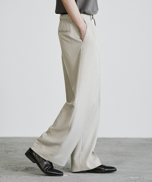WYM LIDNM スラックス SEMI WIDE STRAIGHT CLASSIC SLACKS メンズ