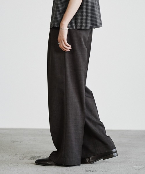WYM LIDNM スラックス SEMI WIDE STRAIGHT CLASSIC SLACKS メンズ