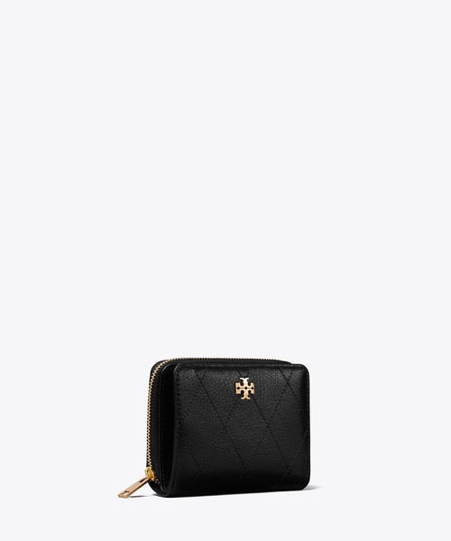 TORY BURCH レディース二つ折り財布（色：ブラック系）｜財布
