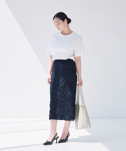 「BIANCA」 スカート 38 オフホワイト レディース_画像7