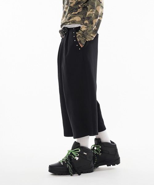 「WISH FOR EVER」 クロップドパンツ SMALL グレー メンズ_画像6