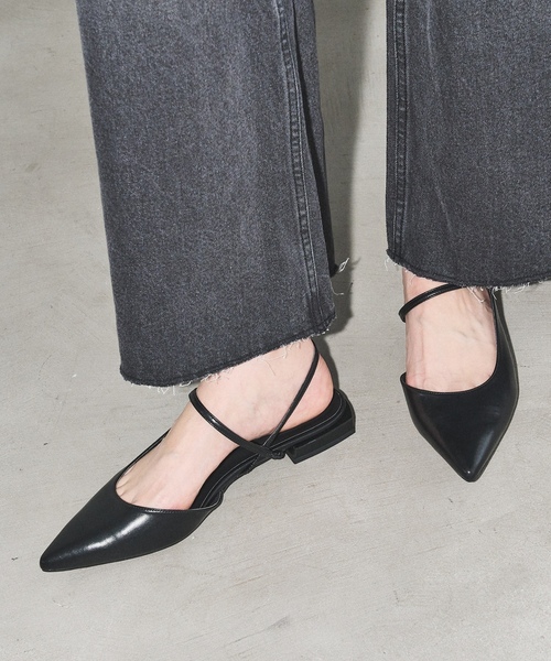 「GRISE」 フラットサンダル 23cm シルバー レディース_画像3