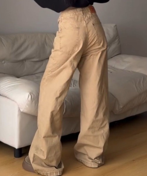 「FreeZone」 カーゴパンツ S ベージュ メンズ_画像6