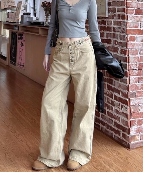 「FreeZone」 カーゴパンツ S ベージュ メンズ_画像8