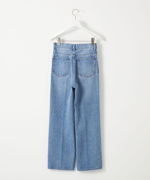 ジーンズ デニム デニムパンツ 「EMMEL REFINES」EM センタープレス ストレート デニム/ パンツ レディースの画像