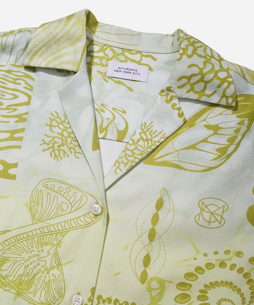 ブラウス シャツ Dani Diatoms Camp Collar Shirt レディース Saturdays NYC ブラウス シャツ Dani Diatoms Camp Collar Shirt