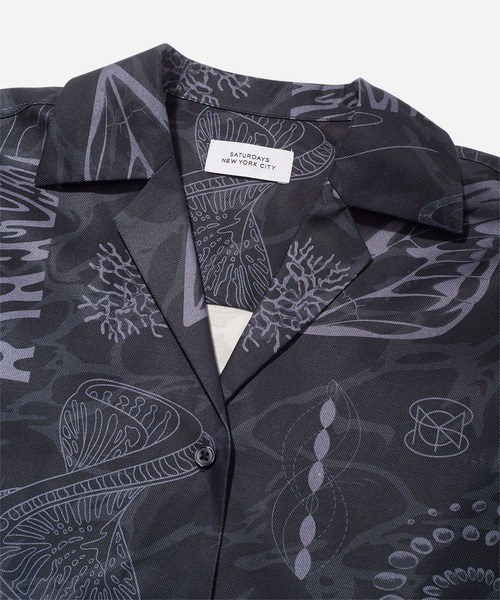 ブラウス シャツ Dani Diatoms Camp Collar Shirt レディース Saturdays NYC ブラウス シャツ Dani Diatoms Camp Collar Shirt