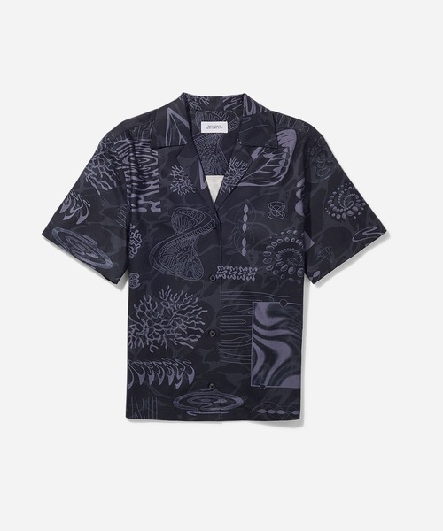 ブラウス シャツ Dani Diatoms Camp Collar Shirt レディース Saturdays NYC ブラウス シャツ Dani Diatoms Camp Collar Shirt