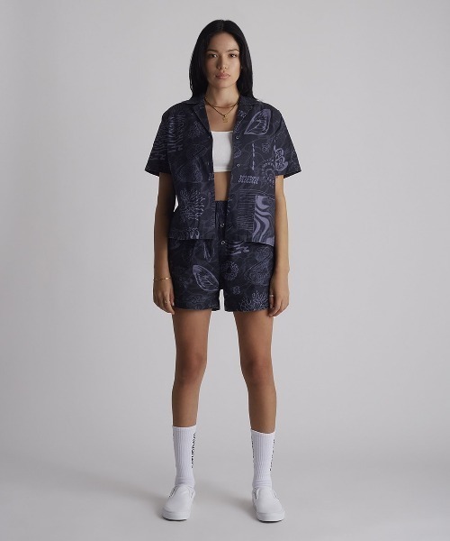ブラウス シャツ Dani Diatoms Camp Collar Shirt レディース Saturdays NYC ブラウス シャツ Dani Diatoms Camp Collar Shirt