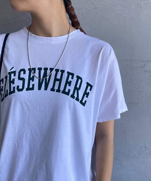 MICA&DEAL（マイカアンドディール） tシャツ Tシャツ ELSEWHERE ロゴ
