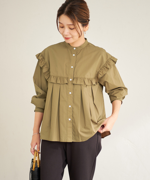 JOURNAL STANDARD シャツ ブラウス ショルダーフリルミドル