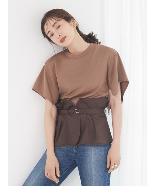 tシャツ 「emmi atelier」TシャツビスチェSET レディース