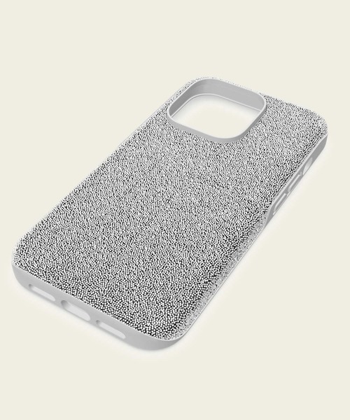 Swarovski シルバー グリッター iPhoneケース SWAROVSKI（スワロフスキー） スマホケース 「公式」「スワロフスキー