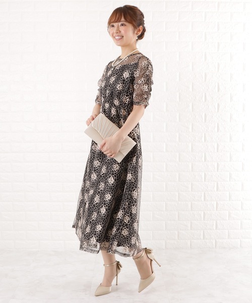 Lace Ladies ドレス チュールレースワンピースドレス : ZOZOTOWN Yahoo