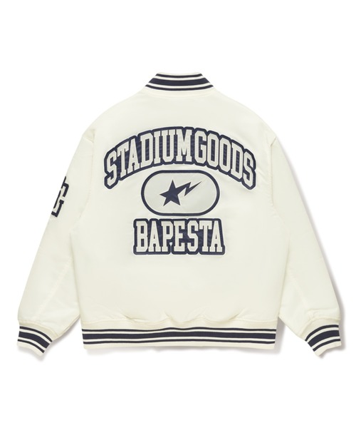 ベイシングエイプ スタジャン BAPE A BATHING APE スタジャン BAPE X STADIUM GOODS VARSITY JACKET
