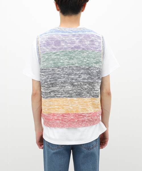 PULP/417EDIFICE ベスト ジレ 「AFB / エーエフビー」KNIT VEST メンズ 