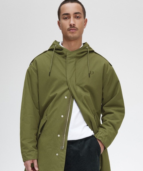 パーカー・フーディ Luxor Hooded Fishtail Parka Fur Lined Fishtail Parka(M Q50：PARKA GREE): | FRED PERRY