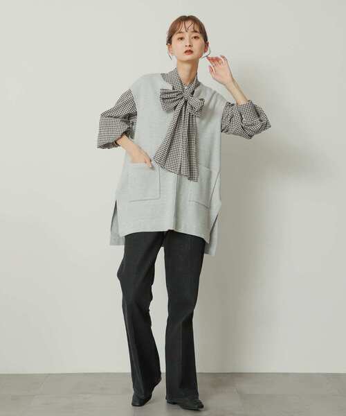 URBAN RESEARCH - yukiURBAN RESEARCH 2WAYボウタイブラウス  トップ SENSE OF PLACE by URBAN RESEARCH ブラウス シャツ 2WAY