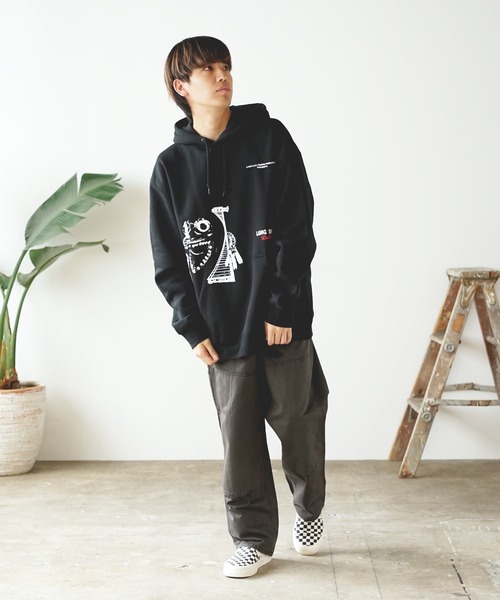 HUF チノパン ネイビー　30インチ HUF チノパン CLASSIC WIDE CHINO PANT / パンツ ワイドパンツ