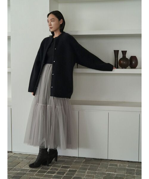 ELENDEEK ベーシックCNラクーンカーディガン ELENDEEK（エレンディーク） カーディガン ベーシックCNラクーン