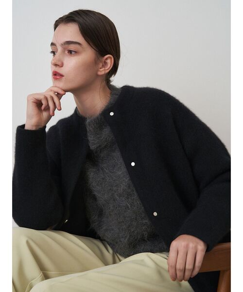 ELENDEEK（エレンディーク） カーディガン ベーシックCNラクーン