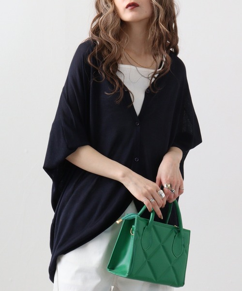 atONE カーディガン ロング丈ボレロカーディガン レディース