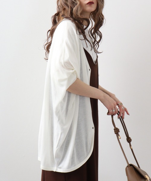 カーディガン A'GEM/9 × .kom 「WOOALONG/ウアロン」 Bolero half hood/ボレロハーフフーディー レディース A'GEM/9 × .kom 『WOOALONG/ウアロン』 Bolero half hood/ボレロ