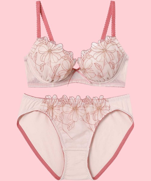 AMPHI(ワコール) ブラジャー ショーツセット 「まる胸メイク」ブラ