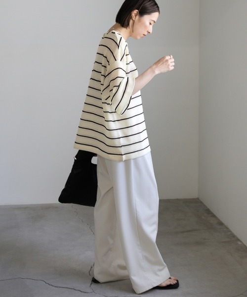 select MOCA（セレクトモカ） tシャツ メッシュボーダートップス