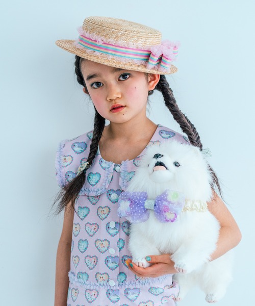 帽子 ハット LAURA BELLE | カンカン帽 キッズ 子供 女の子の画像