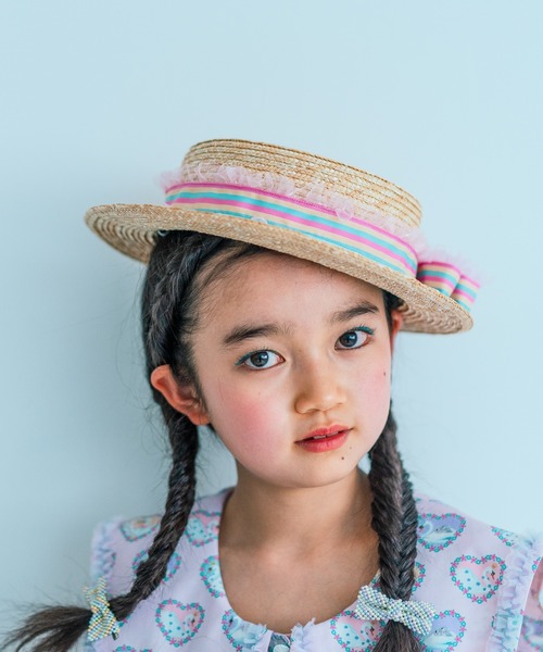 帽子 ハット LAURA BELLE | カンカン帽 キッズ 子供 女の子の画像