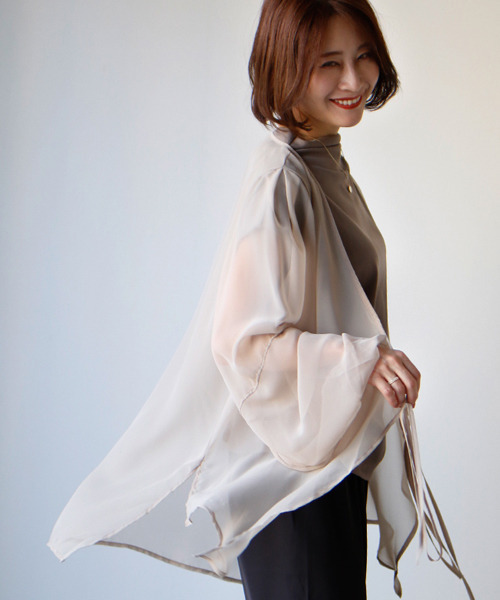 Ehre style カーディガン 夏の羽織りに活躍！ノースリーブと好