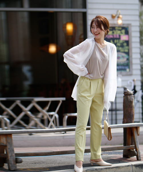 カーディガン 夏の羽織りに活躍！ノースリーブと好相性シアーカーディガン レディース Ehre style カーディガン 夏の羽織りに活躍！ノースリーブと好