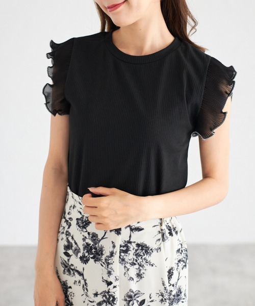 tocco closet ブラウス シャツ 「ZOZO限定」シフォンフリル