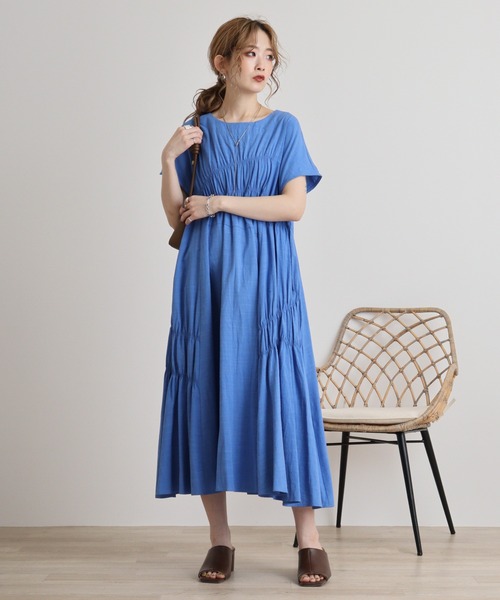 EK♡mama専用　NICOLITA ANNA グレー ワンピース 12ヶ月 Anna Nicola ワンピース AnnaNicola 綿ローンドットプリントOP