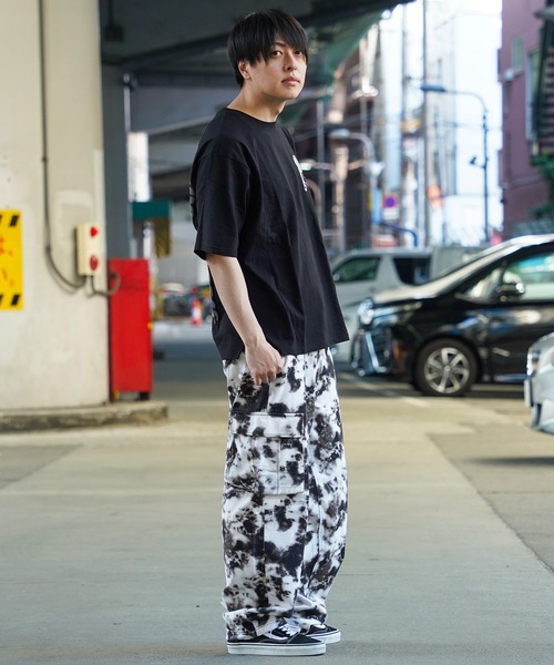 ストリートファッション Tシャツ パンツセット 4XL 予約販売】Tシャツ 五分袖 メンズ ブラック ホワイト 無地 タグ
