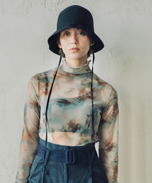 グログランブレードハット　ブラック ORIENT MILLINERY 帽子 ハット GRAN「グラン」グログラン