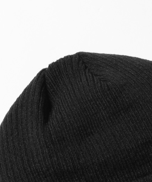 Champion ニット帽 黒と白の混合 Champion チャンピオン ミックスダブフ ニット帽 ニットキャップ