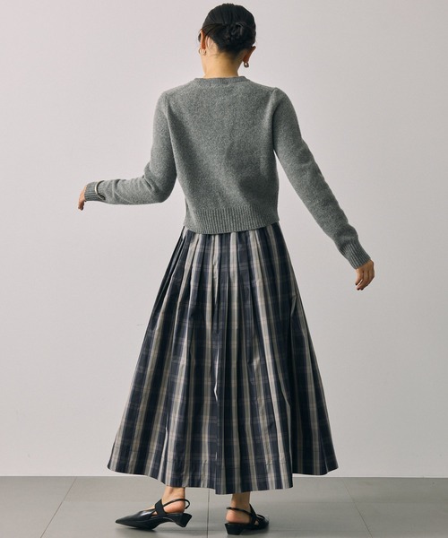 BABYLONE（バビロン） スカート チェックライトタフタタックスカート