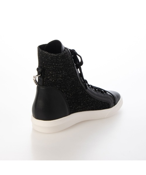 Lucida スニーカー Gienah/ラメニットハイカットスニーカー レディース