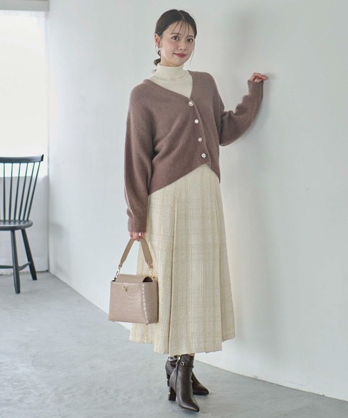 Noela スカート ラメチェックフレアスカート : ZOZOTOWN Yahoo