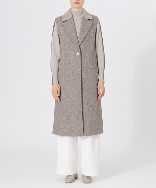 ラウンジドレス　ウールロングジレ LOUNGEDRESS（ラウンジドレス）の「ロングジレ（ベスト）」 - WEAR