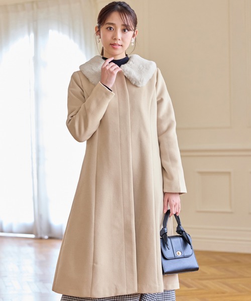 EIDER MARTINA 女性 ダウン ジャケット_Cream alotta ダウンコート ダウンジャケット 美人シルエットファー付