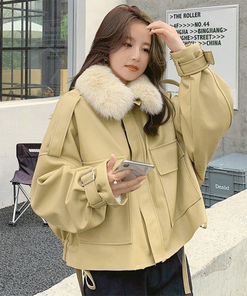 miniministore（ミニミニストア） コート アウター ファーライダース