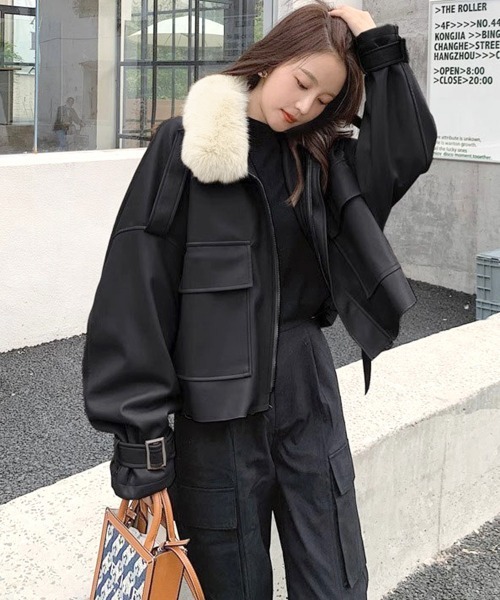 miniministore（ミニミニストア） コート アウター ファーライダース