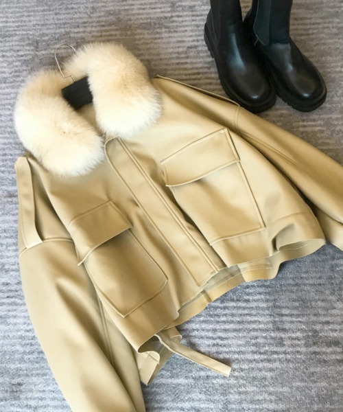 miniministore（ミニミニストア） コート アウター ファーライダース