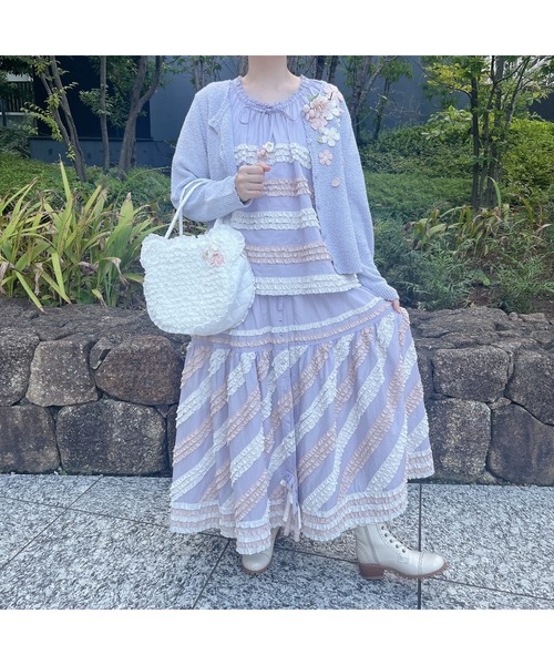 PINK HOUSE スカート 配色フリルローンスカート : ZOZOTOWN