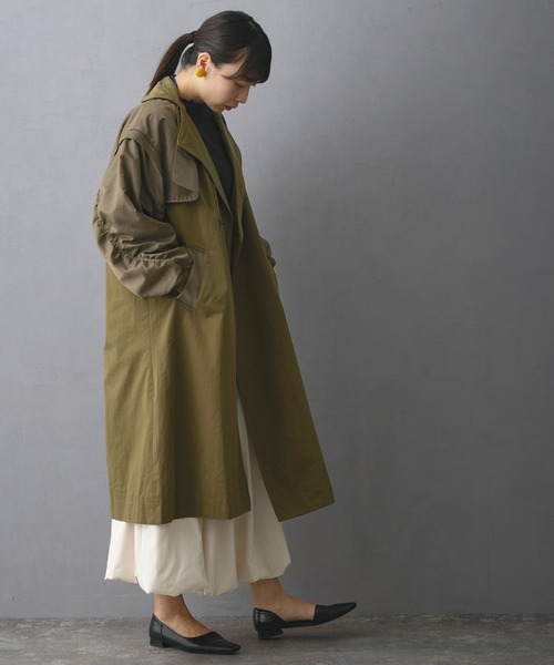 NICOLE white（ニコルホワイト） コート アウター MA-1ロングコート