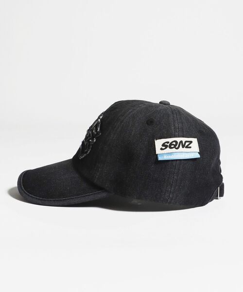 SEQUENZE キャップ 帽子 「sqnz（エスキュンズ）」sqnz applique